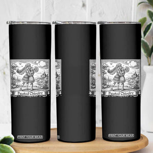 Heated Chivalry Medieval Knights Kissing LGBT Pride Skinny Tumbler TS11 Print Your Wear