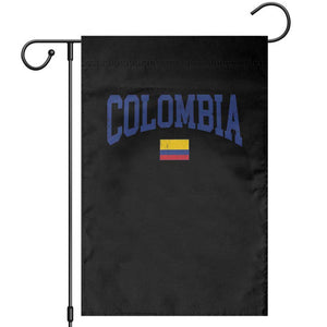 Colombia Football Throwback Design Vintage Colombian Flag Jersey Style Garden Flag TS11 Black Print Your Wear