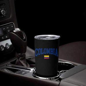 Colombia Football Throwback Design Vintage Colombian Flag Jersey Style Tumbler Cup TS11 Print Your Wear