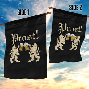 German Prost Garden Flag Lion Cheers Beer Drinking Oktoberfest TS11 Print Your Wear