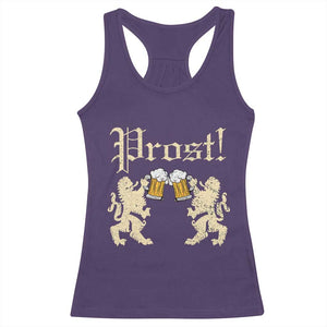 German Prost Racerback Tank Top Lion Cheers Beer Drinking Oktoberfest TS11 Purple Print Your Wear