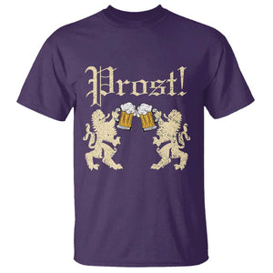 German Prost T Shirt Lion Cheers Beer Drinking Oktoberfest TS11 Purple Print Your Wear