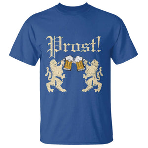 German Prost T Shirt Lion Cheers Beer Drinking Oktoberfest TS11 Royal Blue Print Your Wear