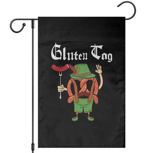 Funny Pretzel Garden Flag Guten Tag Lederhosen Bratwurst Oktoberfest TS11 Black Print Your Wear