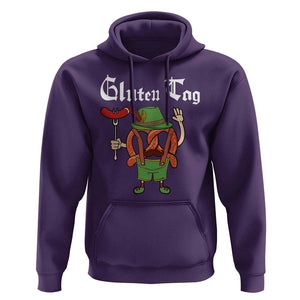 Funny Pretzel Hoodie Guten Tag Lederhosen Bratwurst Oktoberfest TS11 Purple Print Your Wear