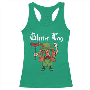 Funny Pretzel Racerback Tank Top Guten Tag Lederhosen Bratwurst Oktoberfest TS11 Irish Green Print Your Wear