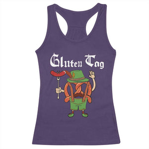 Funny Pretzel Racerback Tank Top Guten Tag Lederhosen Bratwurst Oktoberfest TS11 Purple Print Your Wear