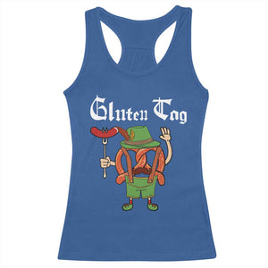 Funny Pretzel Racerback Tank Top Guten Tag Lederhosen Bratwurst Oktoberfest TS11 Royal Blue Print Your Wear