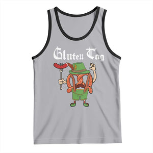 Funny Pretzel Tank Top Guten Tag Lederhosen Bratwurst Oktoberfest TS11 Athletic Heather Black Print Your Wear