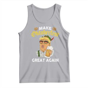 Funny Trump Beer Tank Top Make Oktoberfest Great Again Pretzels TS11 Athletic Heather Print Your Wear