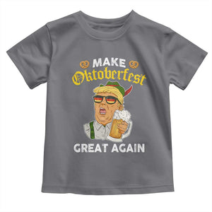 Funny Trump Beer Toddler T Shirt Make Oktoberfest Great Again Pretzels TS11 Charcoal Print Your Wear