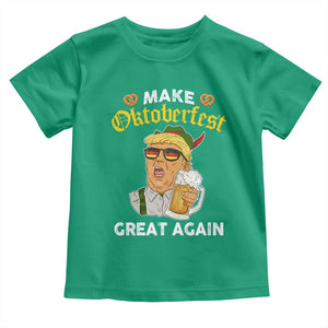 Funny Trump Beer Toddler T Shirt Make Oktoberfest Great Again Pretzels TS11 Irish Green Print Your Wear