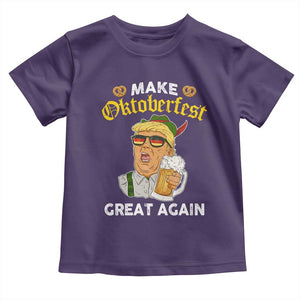 Funny Trump Beer Toddler T Shirt Make Oktoberfest Great Again Pretzels TS11 Purple Print Your Wear