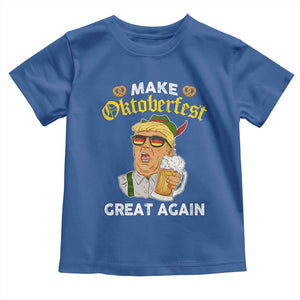 Funny Trump Beer Toddler T Shirt Make Oktoberfest Great Again Pretzels TS11 Royal Blue Print Your Wear