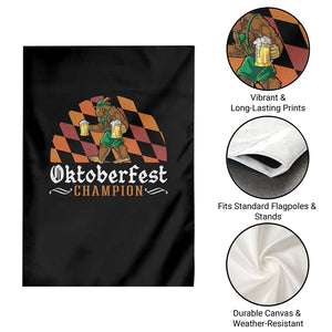 Funny Bigfoot Garden Flag Oktoberfest Champion Beer Lederhosen TS11 Print Your Wear