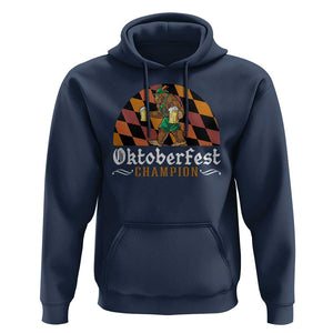 Funny Bigfoot Hoodie Oktoberfest Champion Beer Lenderhosen TS11 Navy Print Your Wear