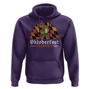 Funny Bigfoot Hoodie Oktoberfest Champion Beer Lenderhosen TS11 Purple Print Your Wear