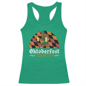Funny Bigfoot Racerback Tank Top Oktoberfest Champion Beer Lederhosen TS11 Irish Green Print Your Wear