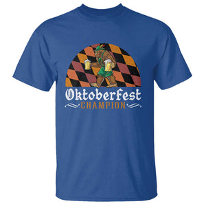 Funny Bigfoot T Shirt Oktoberfest Champion Beer Lenderhosen TS11 Royal Blue Print Your Wear