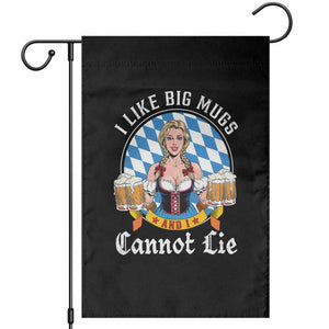 I Like Big Mugs And I Cannot Lie Garden Flag Oktoberfest Party Beer Dirndl Bavarian Flag TS11 Black Print Your Wear