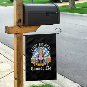 I Like Big Mugs And I Cannot Lie Garden Flag Oktoberfest Party Beer Dirndl Bavarian Flag TS11 Print Your Wear