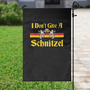 Funny Oktoberfest Garden Flag I Don't Give a Schnitzel German Lion Beer TS11 Print Your Wear