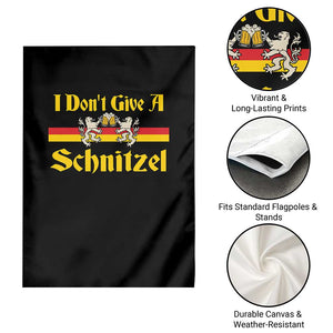 Funny Oktoberfest Garden Flag I Don't Give a Schnitzel German Lion Beer TS11 Print Your Wear