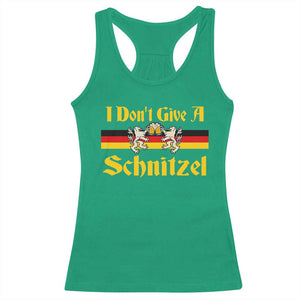 Funny Oktoberfest Racerback Tank Top I Don't Give a Schnitzel German Lion Beer TS11 Irish Green Print Your Wear