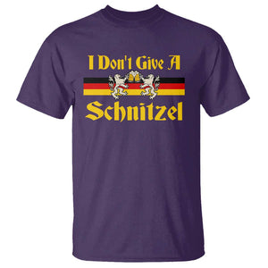 Funny Oktoberfest T Shirt I Don't Give a Schnitzel German Lion Beer TS11 Purple Print Your Wear