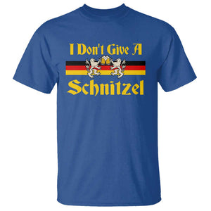 Funny Oktoberfest T Shirt I Don't Give a Schnitzel German Lion Beer TS11 Royal Blue Print Your Wear