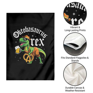 Funny Oktoberfest Dinosaur Garden Flag Oktobasaurus Rex Lederhosen Bavarian Beer TS11 Print Your Wear