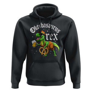 Funny Oktoberfest Dinosaur Hoodie Oktobasaurus Rex Lederhosen Bavarian Beer TS11 Black Print Your Wear