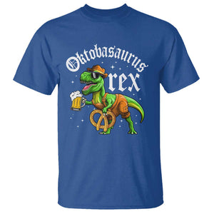 Funny Oktoberfest Dinosaur T Shirt Oktobasaurus Rex Lederhosen Bavarian Beer TS11 Royal Blue Print Your Wear