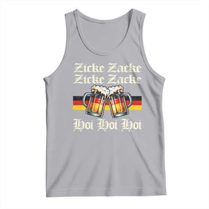 Funny Zicke Zacke Hoi Tank Top Oktoberfest German Flag Party TS11 Athletic Heather Print Your Wear