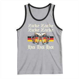 Funny Zicke Zacke Hoi Tank Top Oktoberfest German Flag Party TS11 Athletic Heather Black Print Your Wear