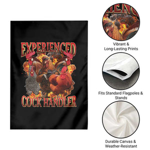 Funny Experienced Cock Handler Garden Flag Inappropriate Adult Humor Chicken TS11 Print Your Wear