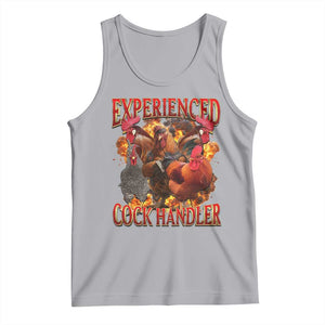 Funny Experienced Cock Handler Tank Top Inappropriate Adult Humor Chicken TS11 Athletic Heather Print Your Wear