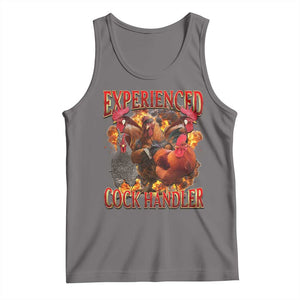 Funny Experienced Cock Handler Tank Top Inappropriate Adult Humor Chicken TS11 Deep Heather Print Your Wear