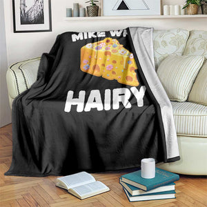 Funny Mike Who Cheese Hairy Throw Blanket Inappropriate Adult Humor Floral Cheese TS11 Print Your Wear