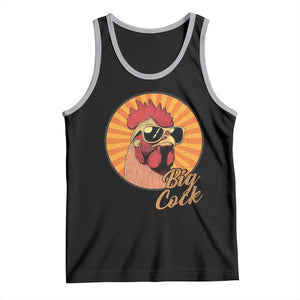 Funny Big Cock Chicken Tank Top Raunchy Inappropriate Adult Humor TS11 Black Athletic Heather Print Your Wear