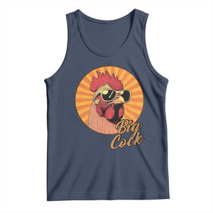 Funny Big Cock Chicken Tank Top Raunchy Inappropriate Adult Humor TS11 Navy Print Your Wear
