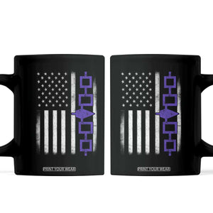 Haudenosaunee Iroquois USA Flag Native American Coffee Mug TS11 Black Print Your Wear