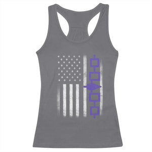 Haudenosaunee Iroquois USA Flag Native American Racerback Tank Top TS11 Charcoal Print Your Wear