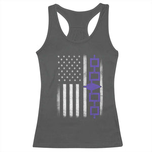 Haudenosaunee Iroquois USA Flag Native American Racerback Tank Top TS11 Dark Heather Print Your Wear