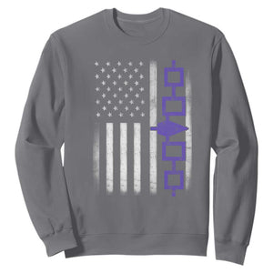 Haudenosaunee Iroquois USA Flag Native American Sweatshirt TS11 Charcoal Print Your Wear