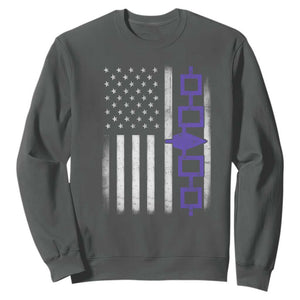 Haudenosaunee Iroquois USA Flag Native American Sweatshirt TS11 Dark Heather Print Your Wear