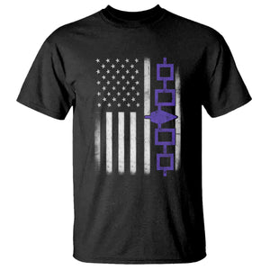 Haudenosaunee Iroquois USA Flag Native American T Shirt TS11 Black Print Your Wear