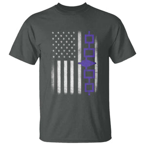Haudenosaunee Iroquois USA Flag Native American T Shirt TS11 Dark Heather Print Your Wear