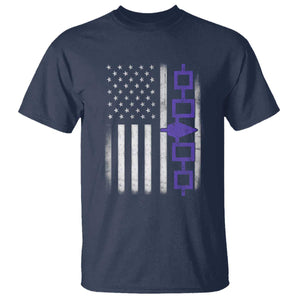 Haudenosaunee Iroquois USA Flag Native American T Shirt TS11 Navy Print Your Wear