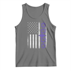 Haudenosaunee Iroquois USA Flag Native American Tank Top TS11 Black Heather Print Your Wear